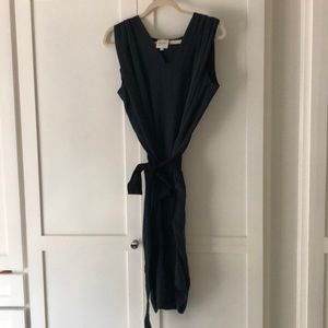 Black silk dress